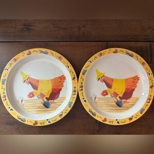 The Golden Book Chicken Plates (Set of 2)